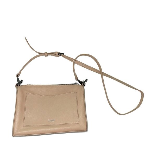 Botkier Womens Valentina Crossbody Shoulder Bag Beige Leather Adjustable Straps - Picture 8 of 8
